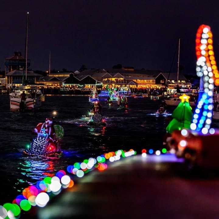 Water-Activities & Christmas Lights Canal Cruise in Mooloolaba