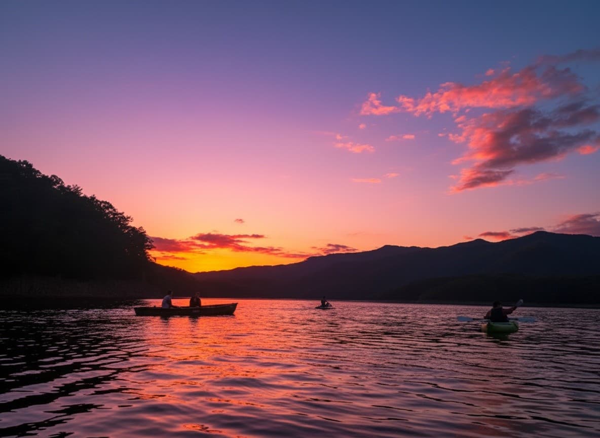 Sunset Paddle on Fontana Lake: Evening Kayak Tours on the Smokies