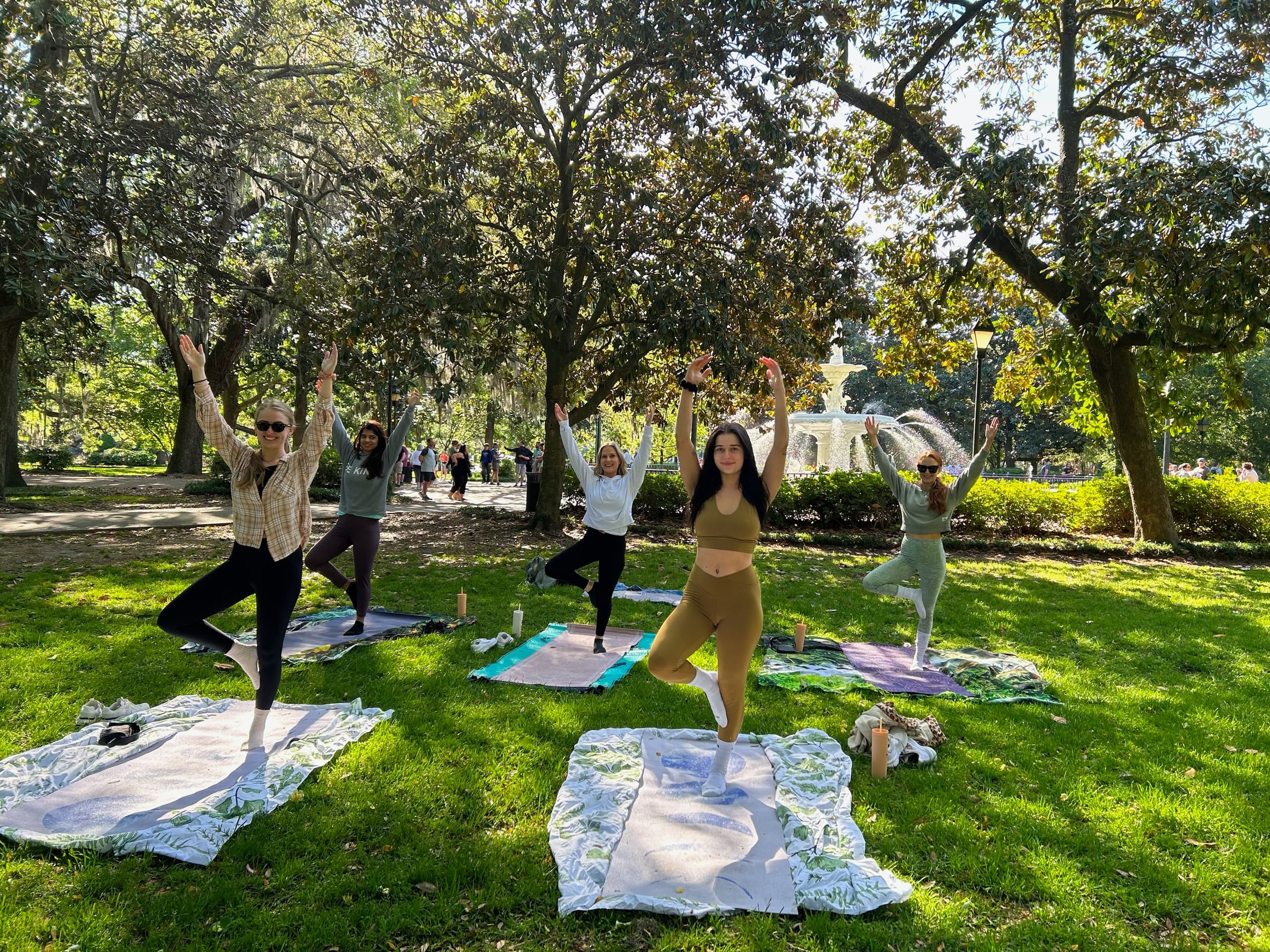 Find Your Flow: Beginner-Friendly Yoga in Forsyth Park, Savannah