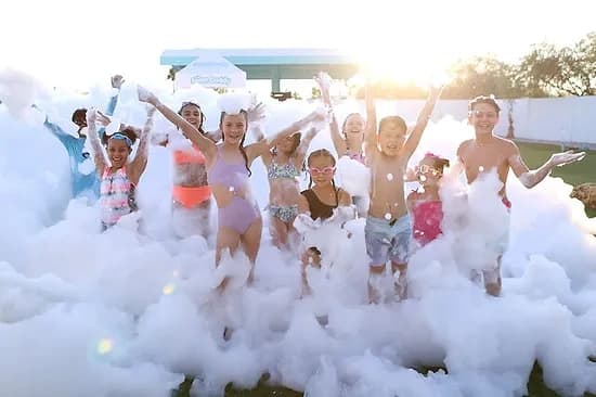 Foam Party at Take Flight Jump Houses LLC in New Hartford