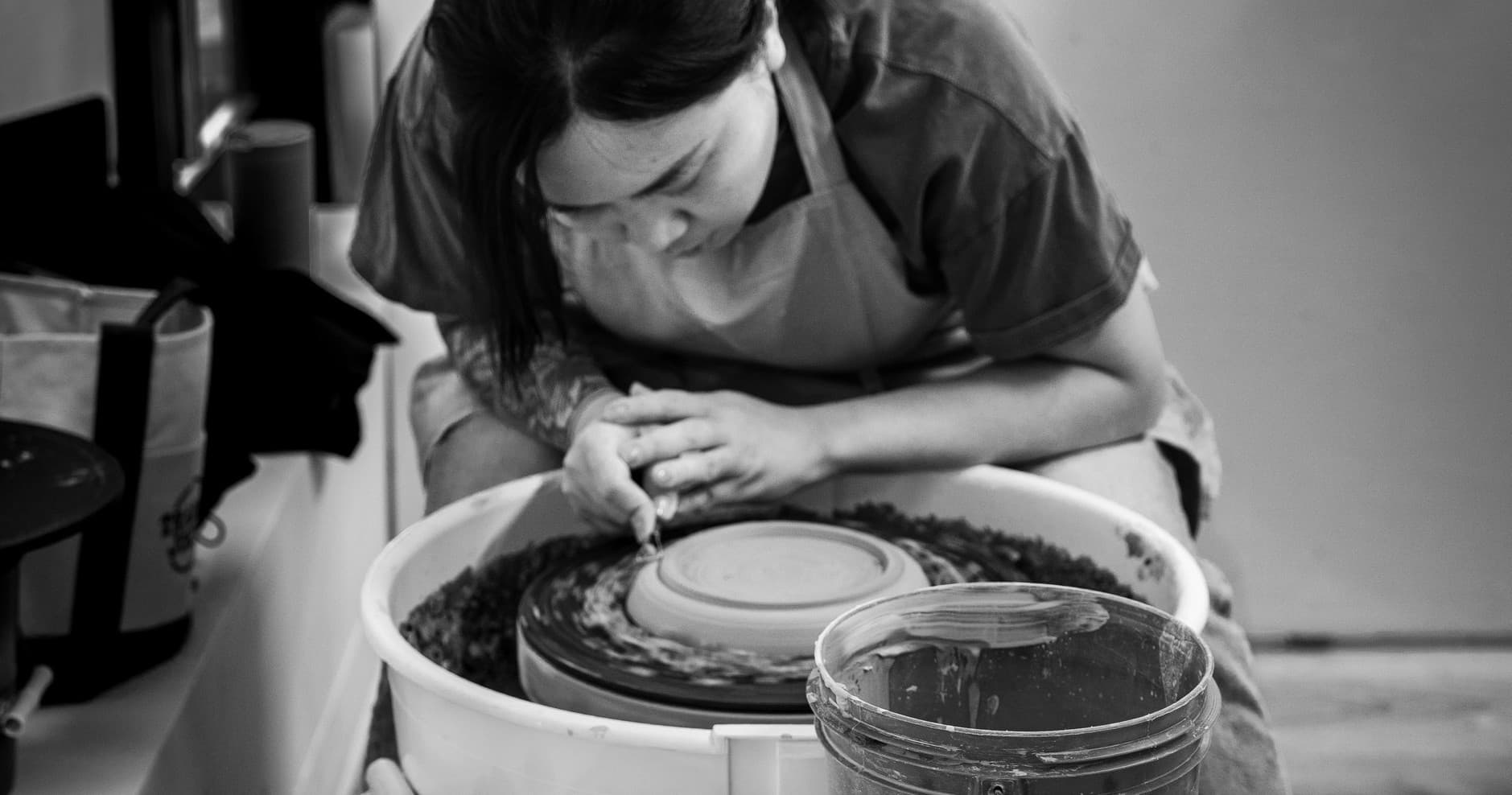 Learn Wheelthrowing in South Philadelphia: Black Hound Clay Studio’s 8-Week Wheelthrowing 101 with Isaac Scott