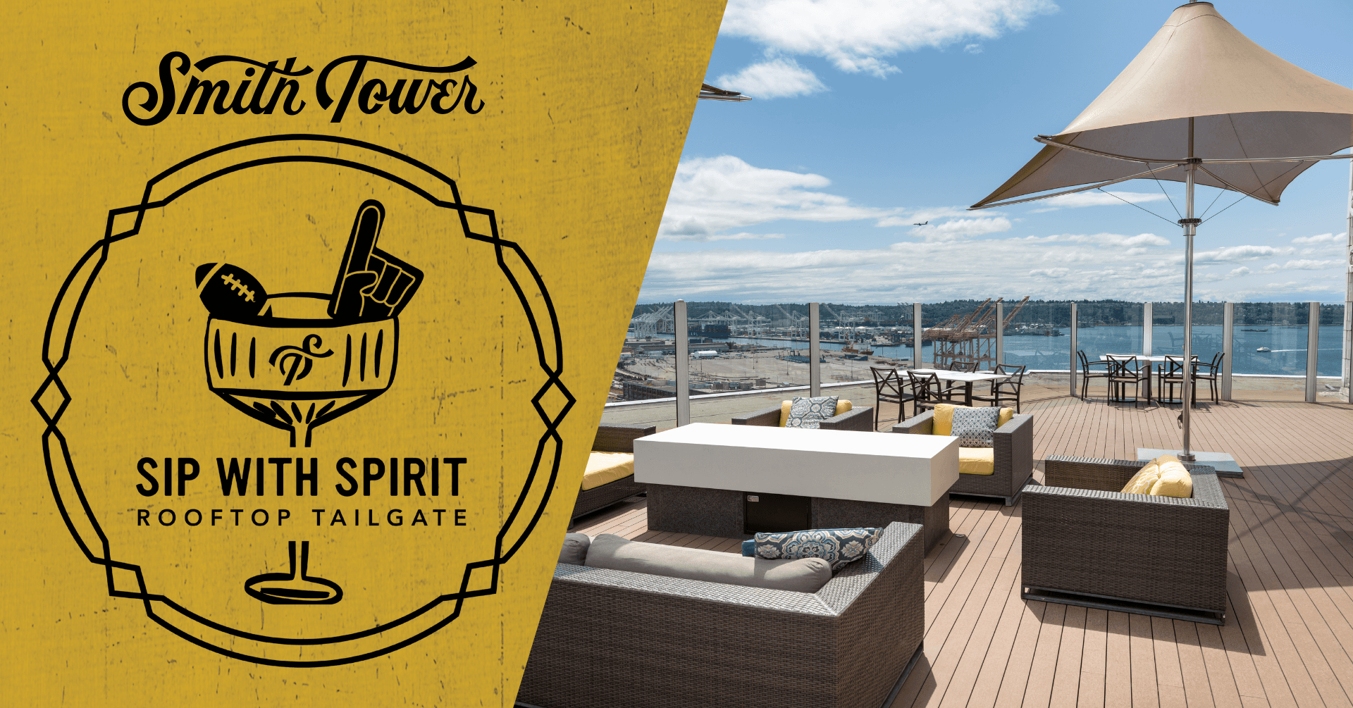 Rooftop Tailgate Thrills at Smith Tower, Seattle