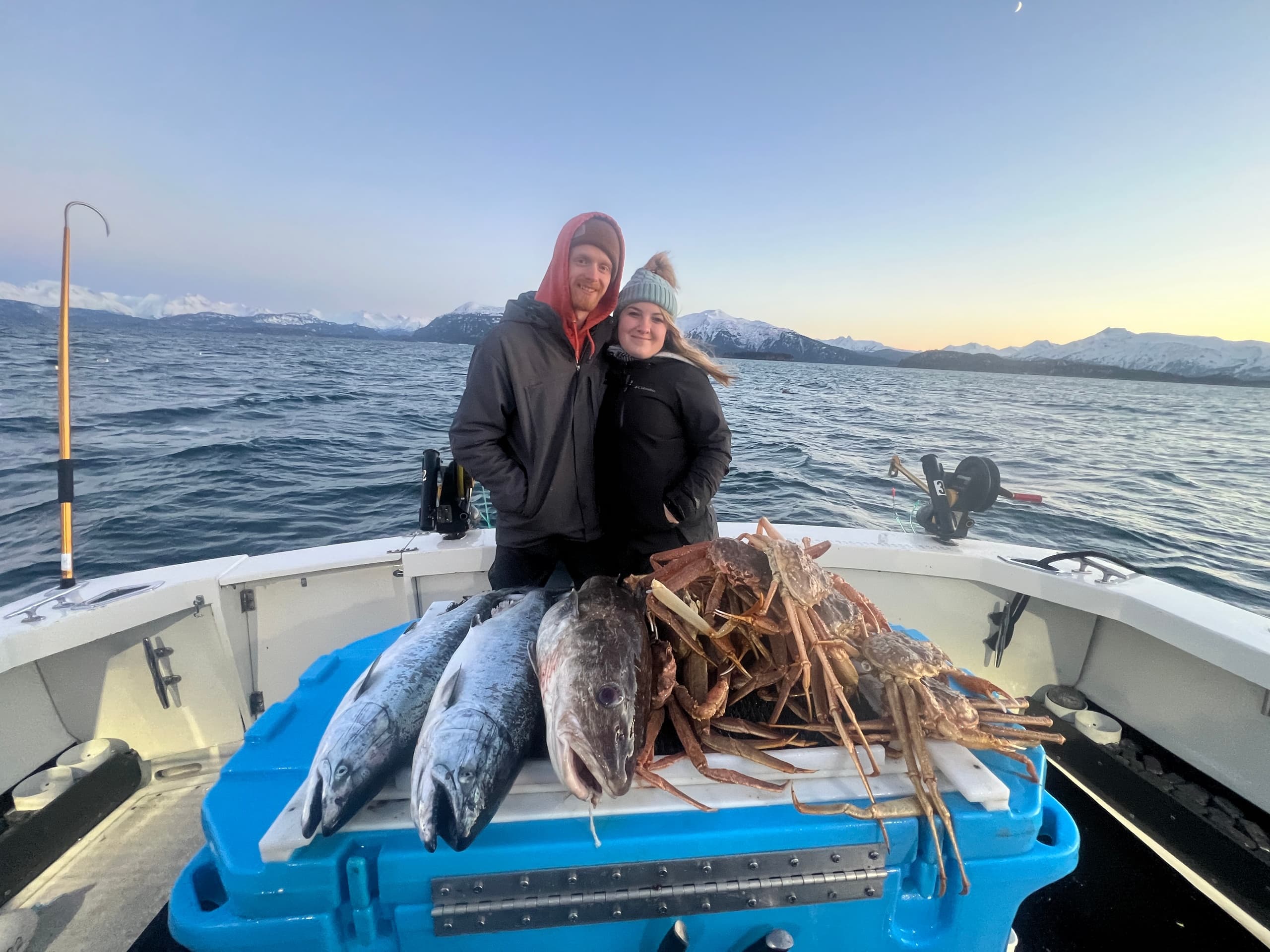 Winter Kings and Tanner Crab: Homer Kachemak Bay Salmon & Tanner Crab Charter photo 1