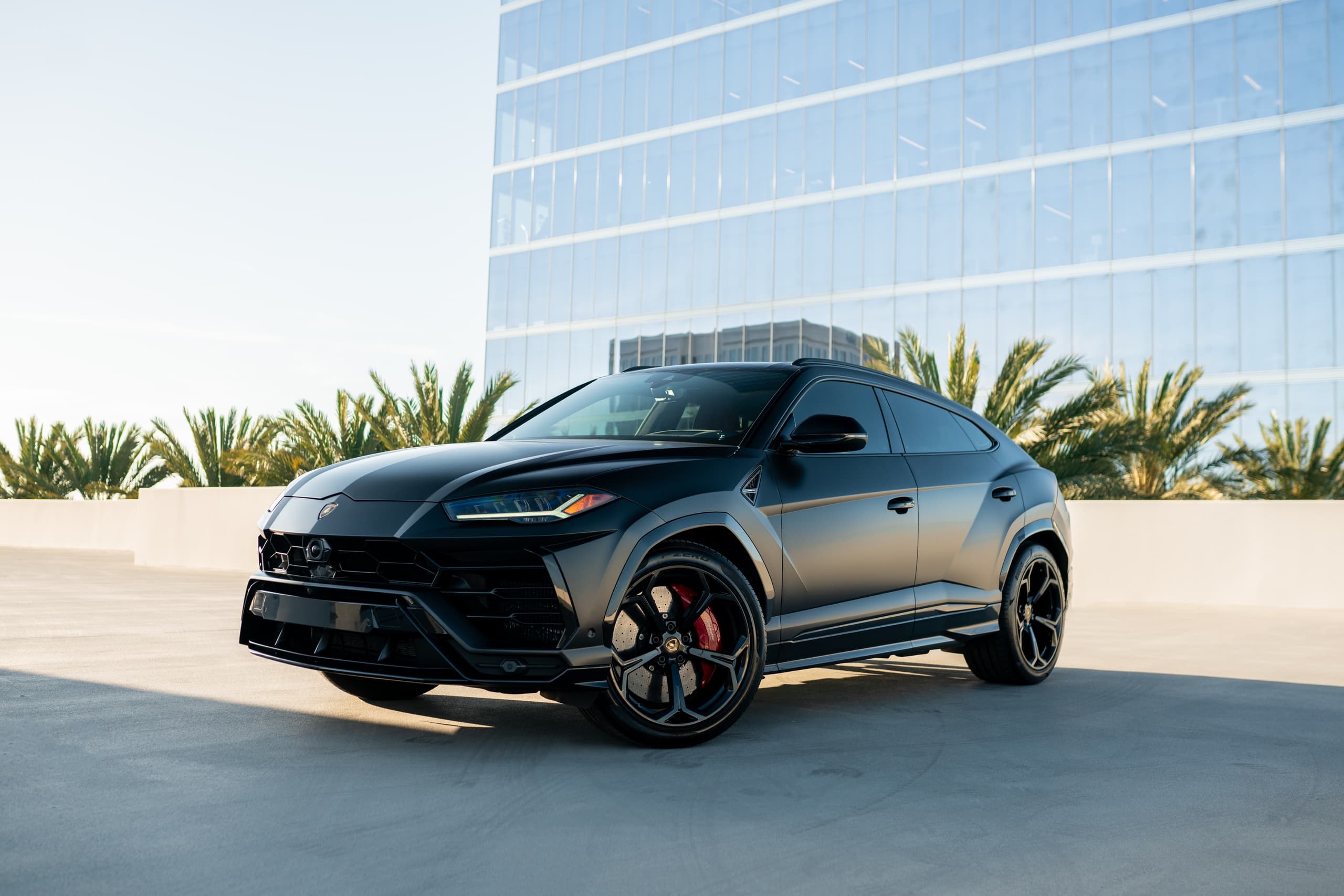 Drive the Matte Black Lamborghini Urus in Huntington Beach: Unleash Power and Luxury on California Roads