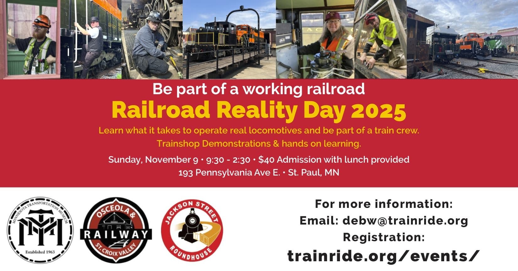 Experience Railroad Reality Days: Hands-On Train Crew Adventure in Osceola, Wisconsin