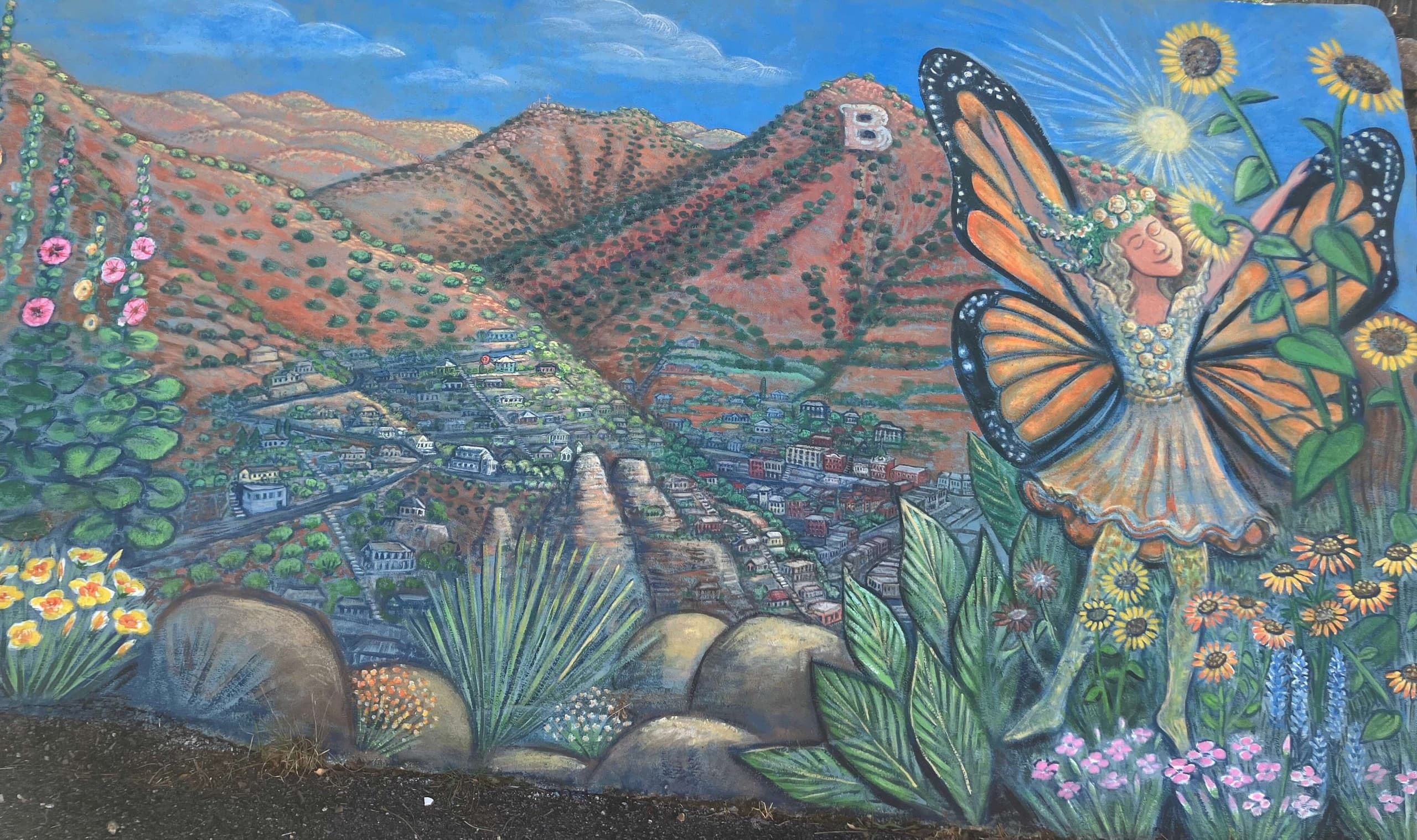 Brushstrokes in a Copper Canyon