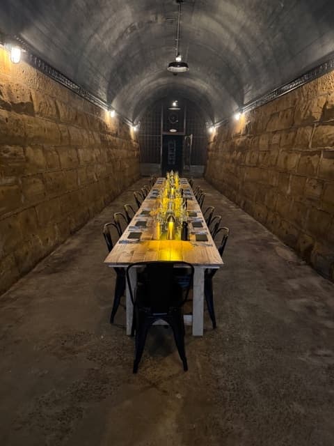 Dinner in a Railway Tunnel: Long Table Dining on Mount Rumney