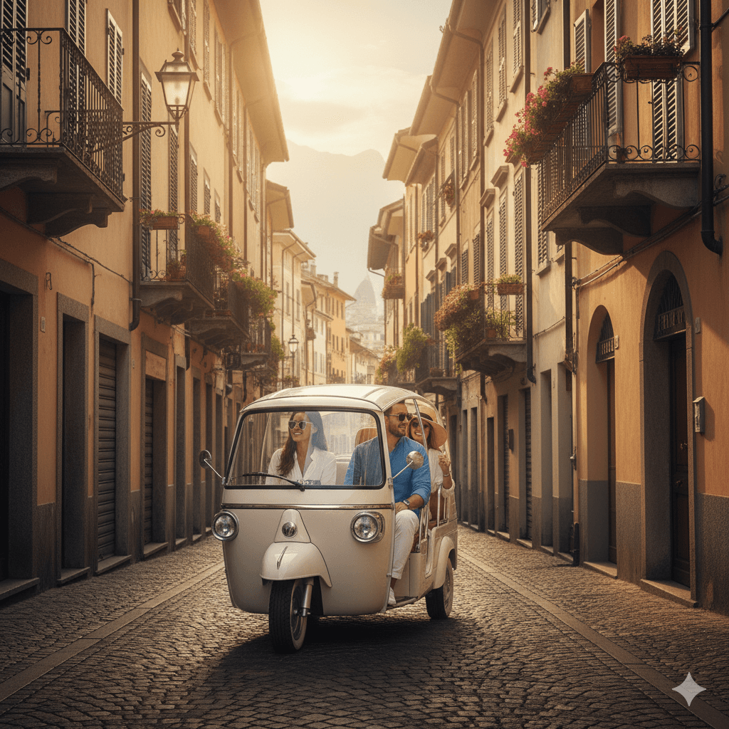Ape Calessino Ride on Lake Como — Como Dolce Vita Tour photo 1