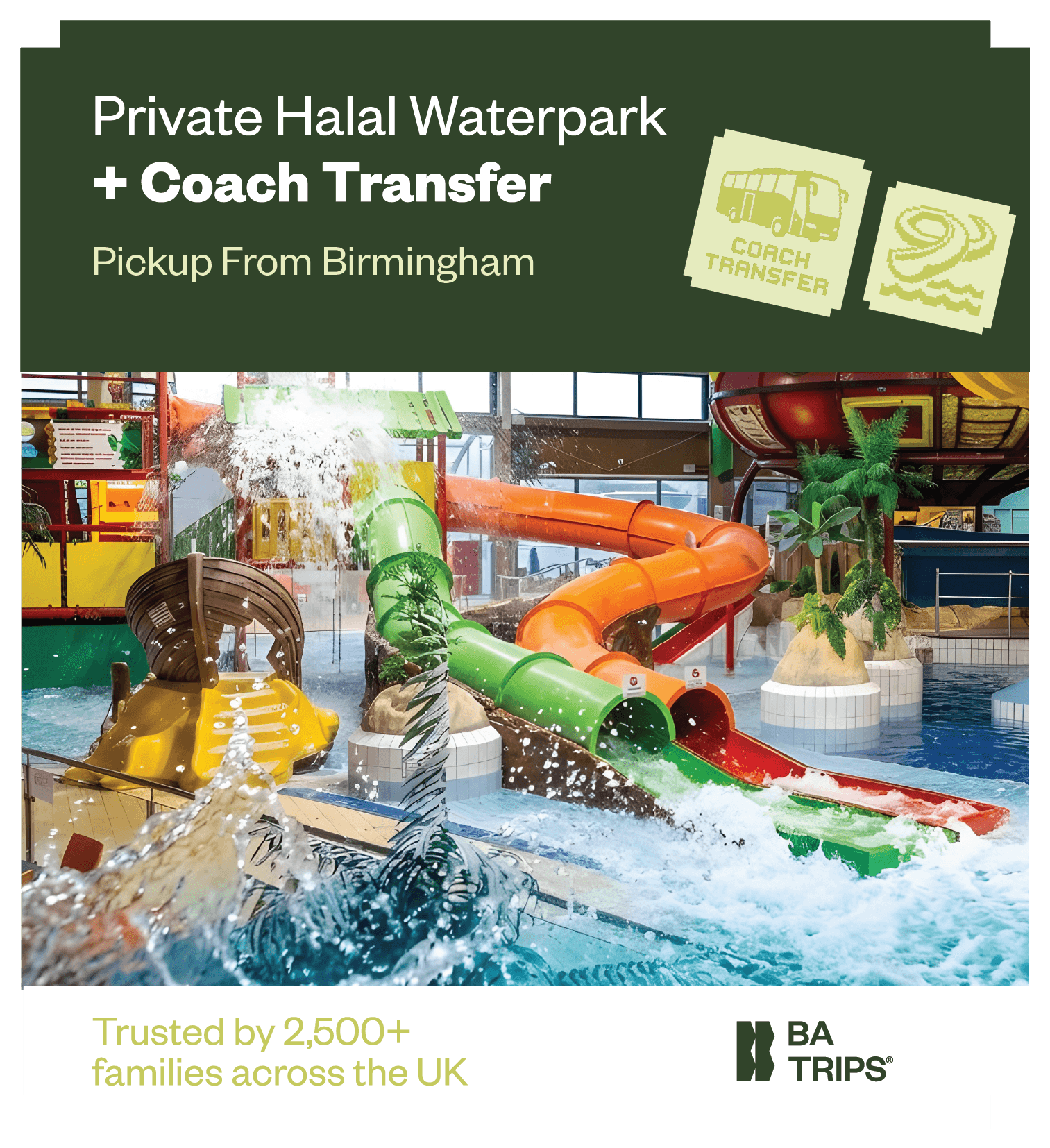 Private Halal Waterworld Takeover With Coach Transfer — Male-Only Evening In Birmingham