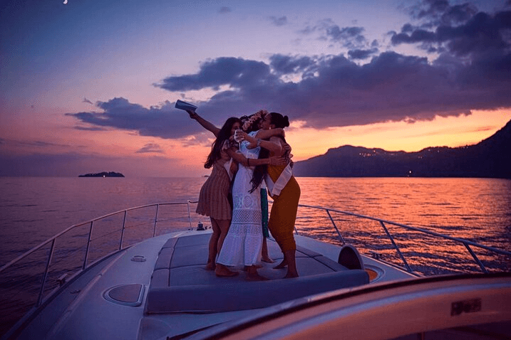 Sunset Boat Tour with Luxury Boats Positano on the Amalfi Coast