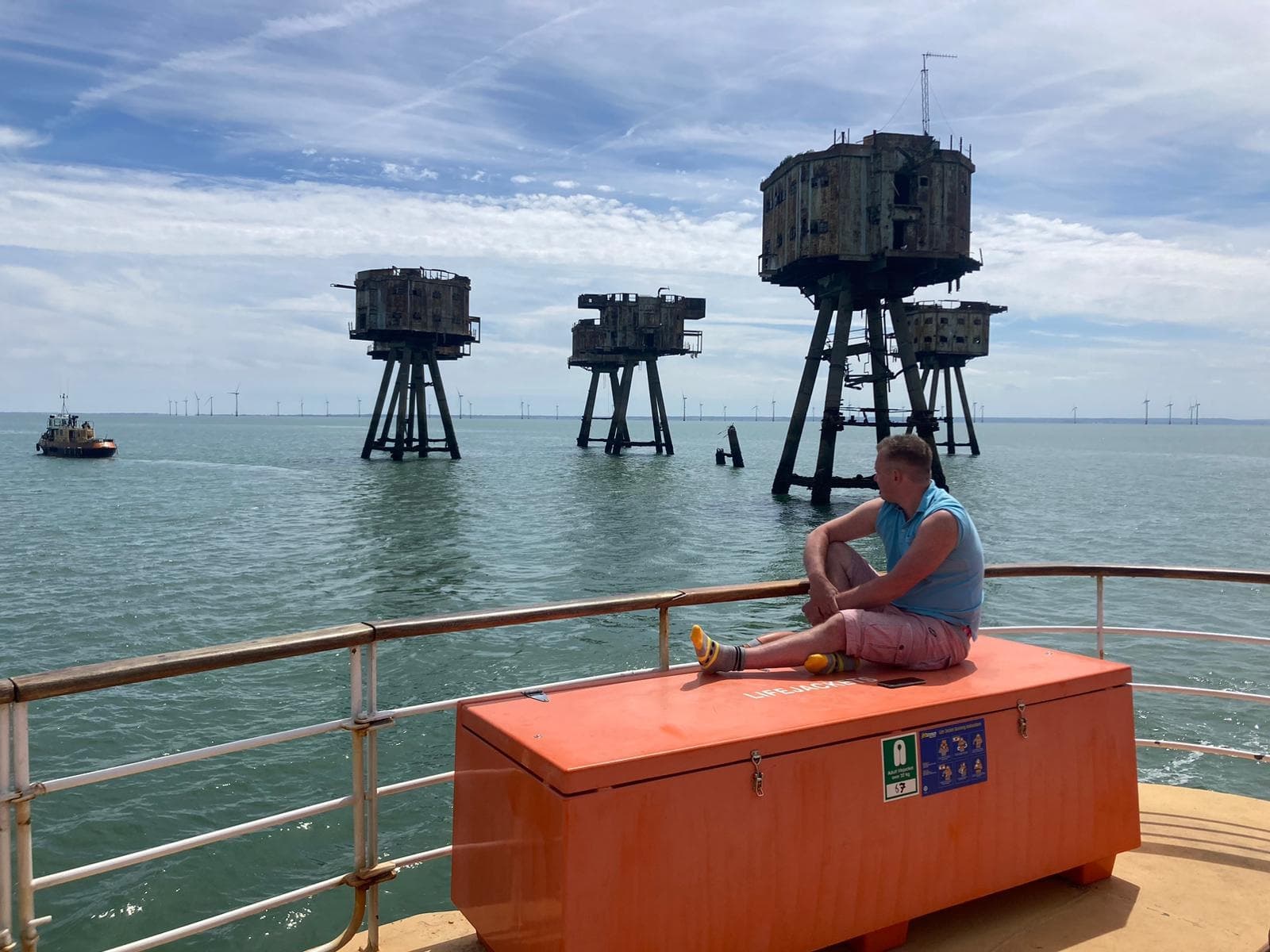 Maunsell Forts Cruise from Queenborough: Red Sand, Shivering Sand & Knock John Towers photo 2