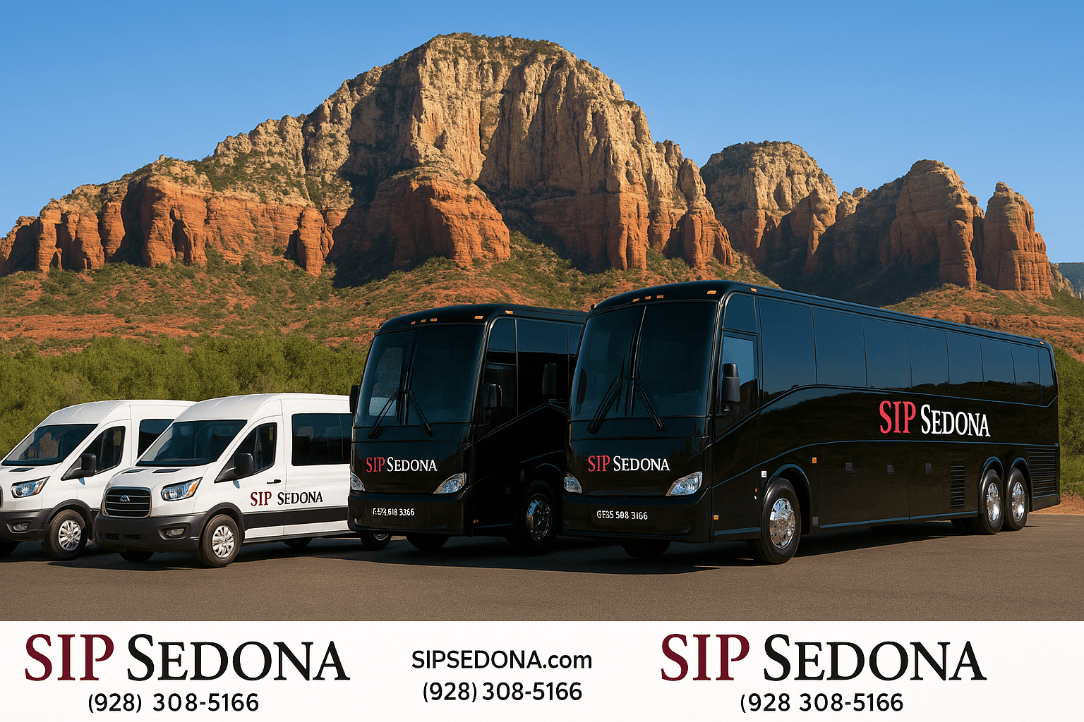 Group Shuttle Service in Sedona with Wine Tours of Sedona
