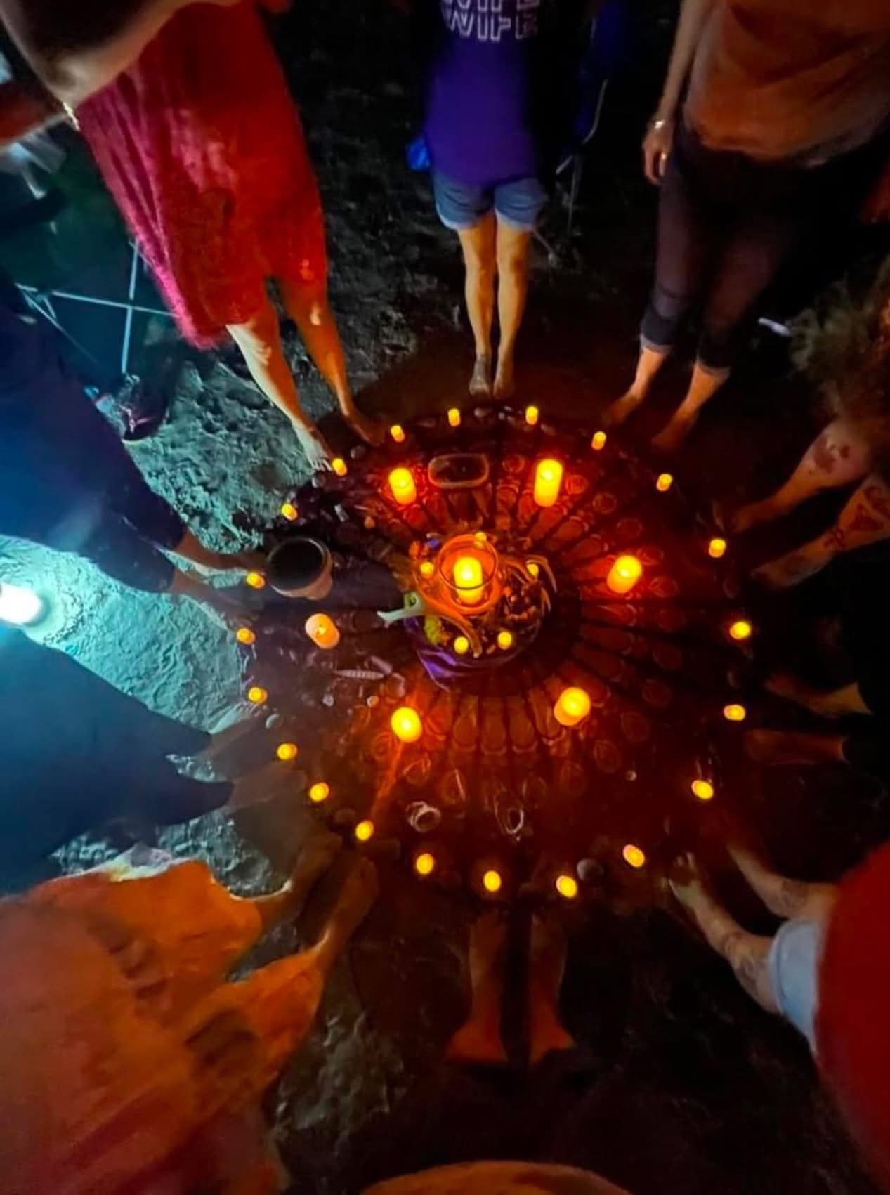 Full Moon Ritual in Galveston with Living Life The Happy Way