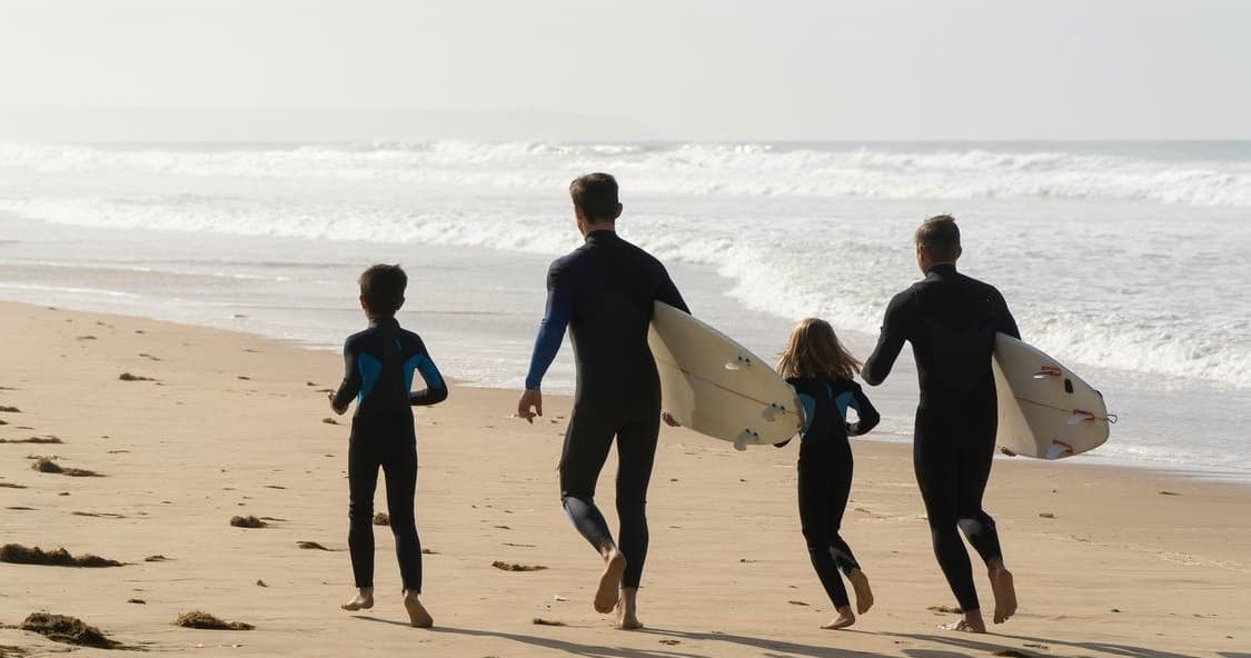 Kids Surf Lessons with Feel Caparica in Fonte da Telha