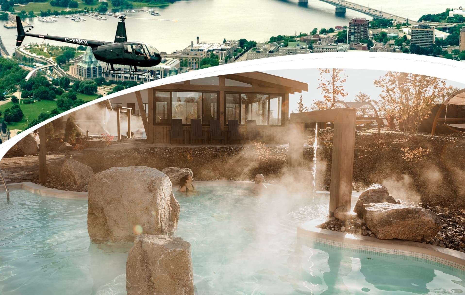 Helicopter Flights & Spa Escape with Passport Hélico Ottawa