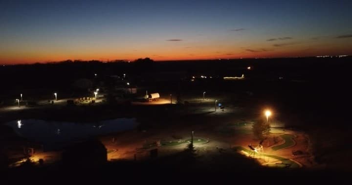 Night Golf Adventure at Cedar Creek Gardens, Regina
