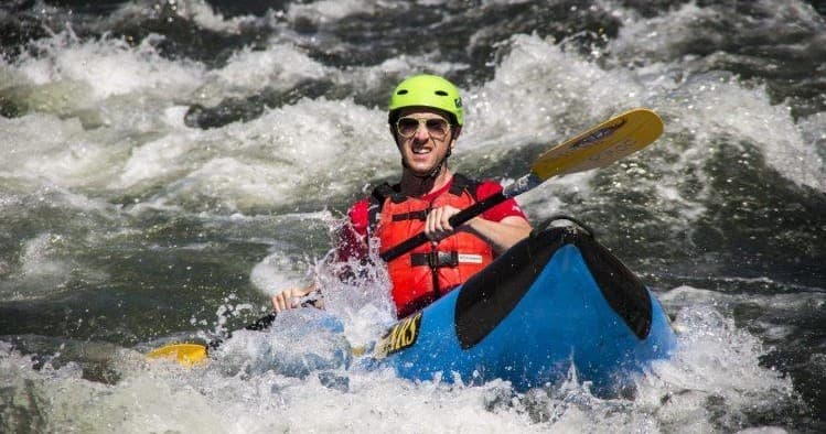 Gentle Inflatable Kayak Run on Salida River in Colorado
