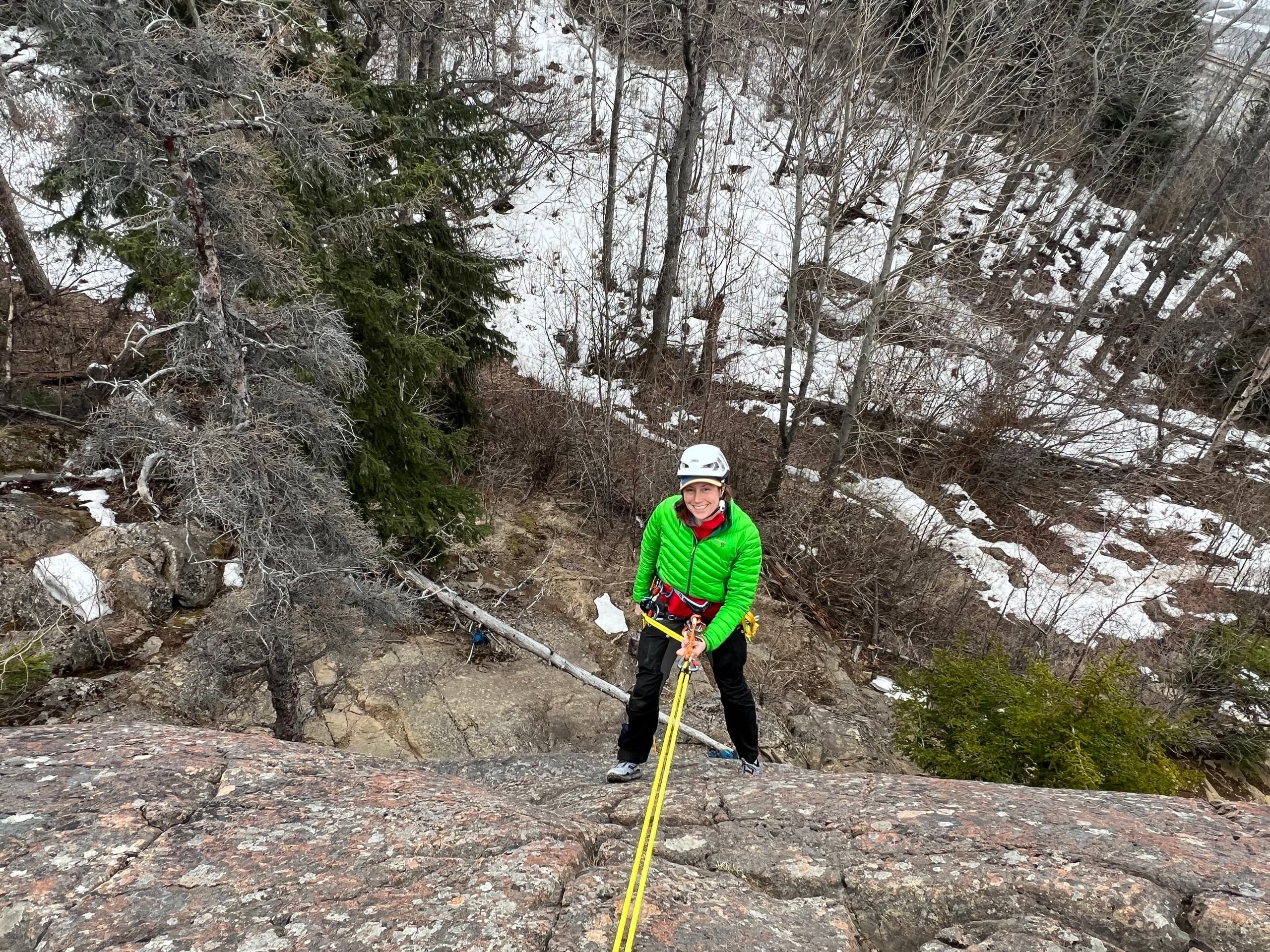 Anchors and Rappelling 101: Women’s Climbing Clinic in Anchorage