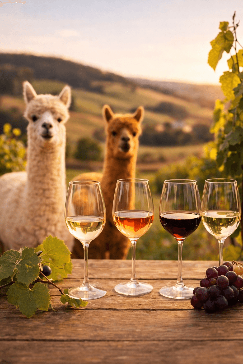 Alpaca Hike and Wine Tasting near Hüfingen — Wein‑Tour Alpaka‑Tour
