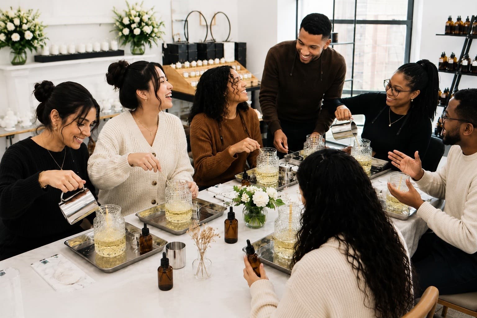 Hands-On Soy Candle Workshop at CandleLux on Newbury Street, Boston