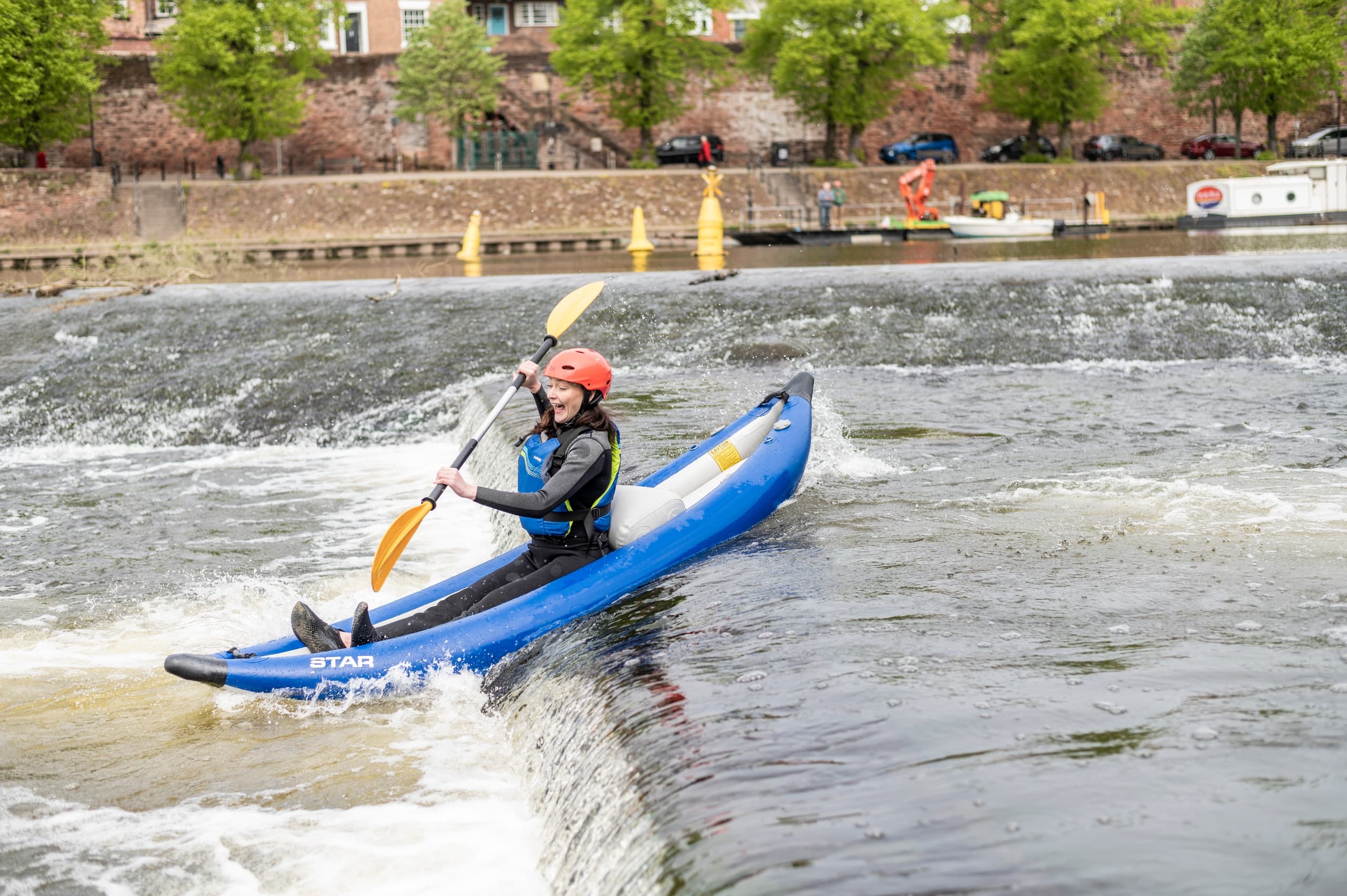 Whitewater Kayaking in Llangollen with Dee River Kayaking Ltd