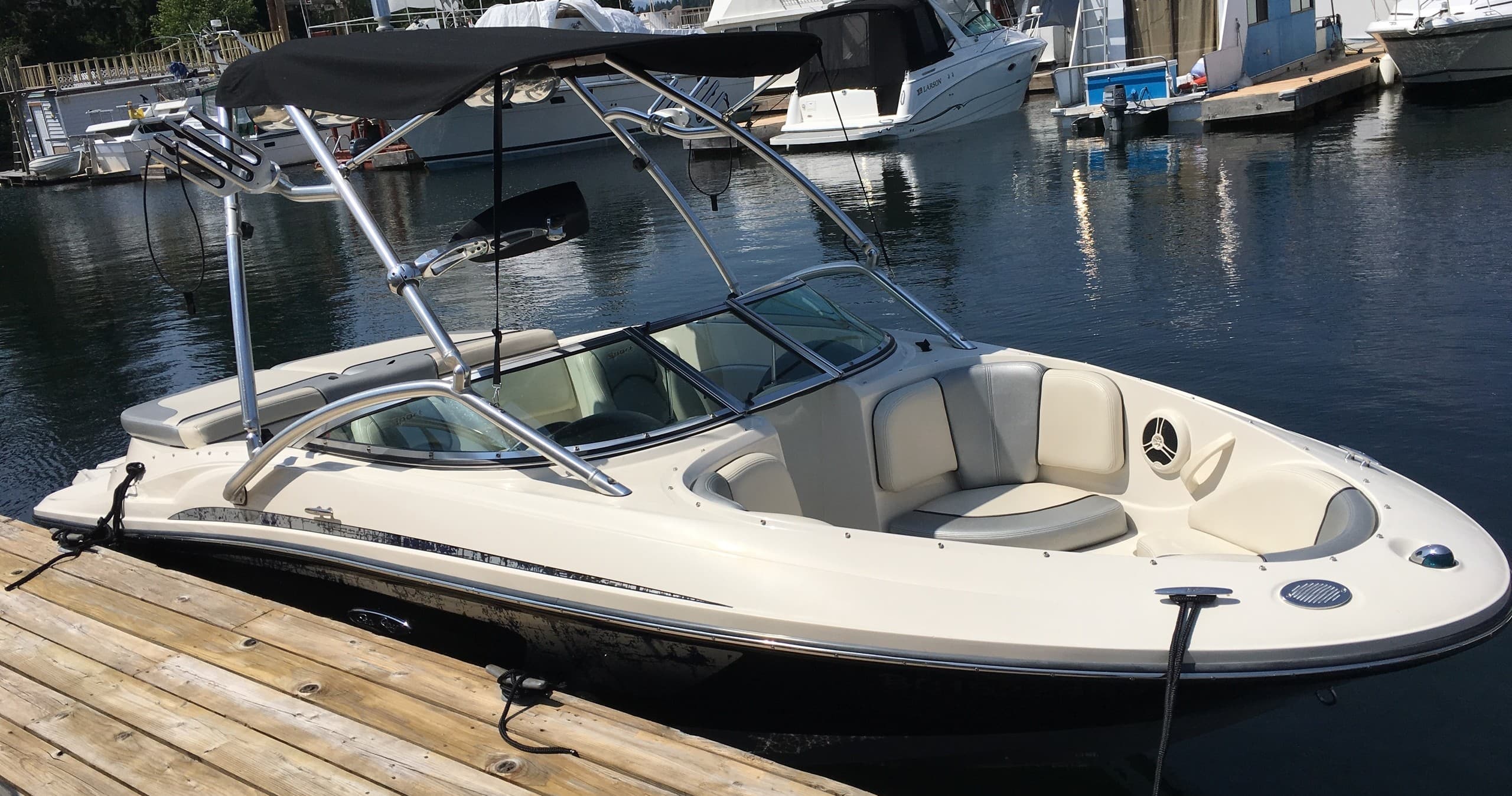 Water Activities with 18.5ft Sea-Ray at Cowichan Lake Marine