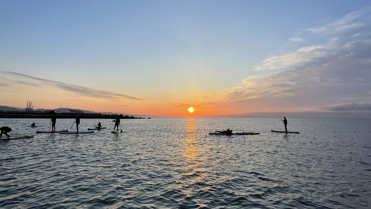 Sunrise SUP Session in Barcelona: Guided 90-Minute Paddle with Pro Photos photo 1
