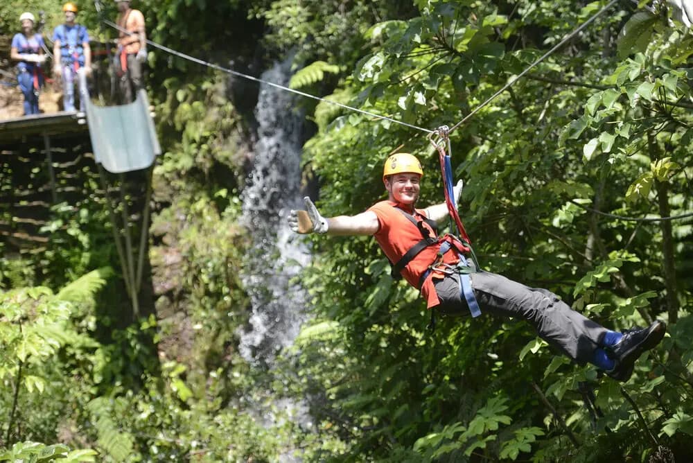 Canyon Canopy Tour: Zip Through White River Canyon at Hacienda Guachipelin