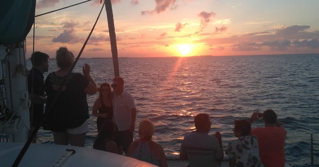 Private Sunset Catamaran Cruise with Sagitario Catamaran in Cancun