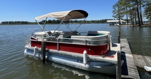 19' Fireball Pontoon on Lake Gaston: Daily Rentals for Tubing, Picnics, and Sunset Cruises