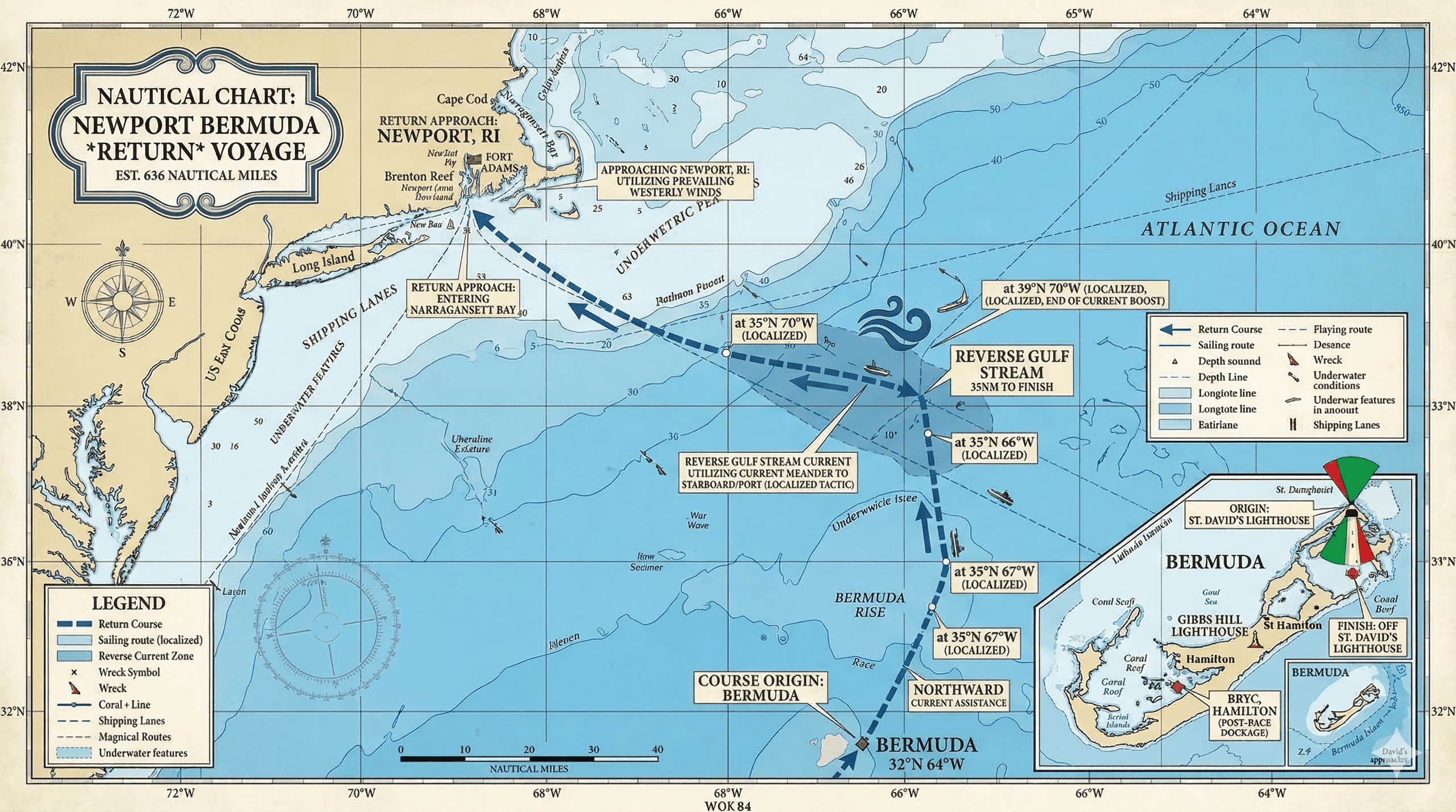Bermuda to Newport: 600-Mile Offshore Catamaran Course for Bareboat Endorsement