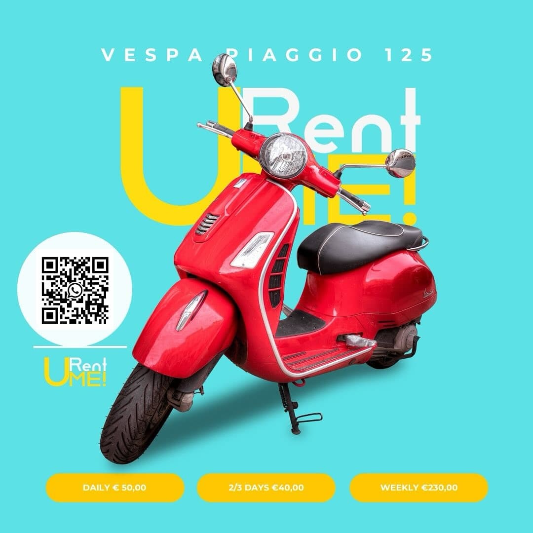 Vespa Scooter Rentals in Naples with Urentme