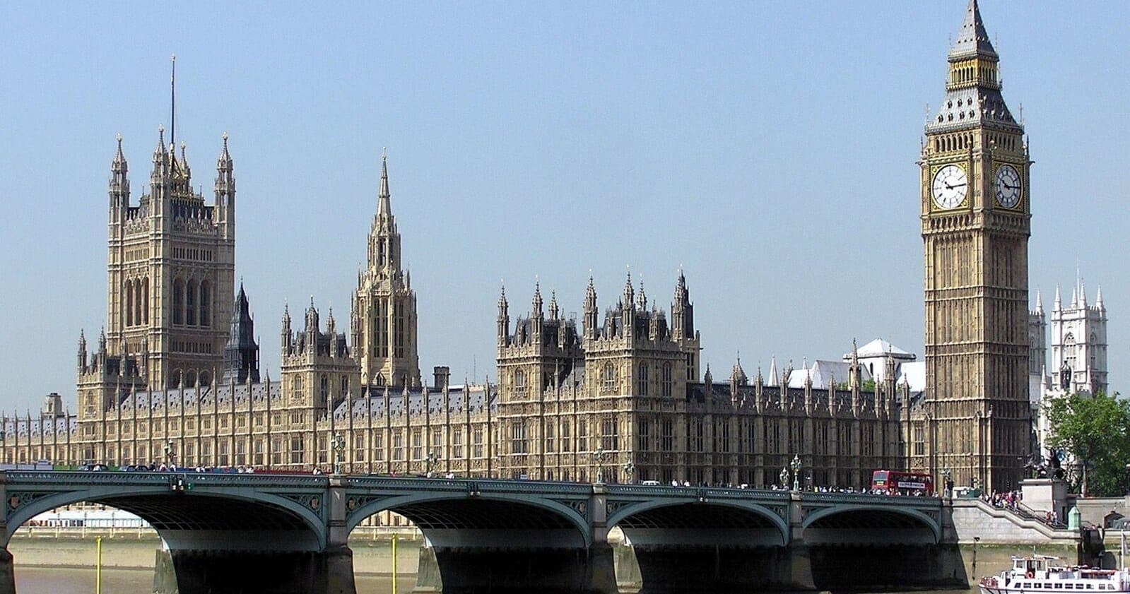Westminster and Big Ben riverside view for city tours