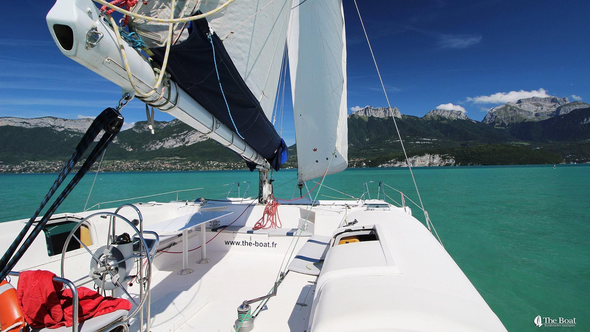 Private Catamaran Cruise on Lake Annecy with TheBoat Annecy