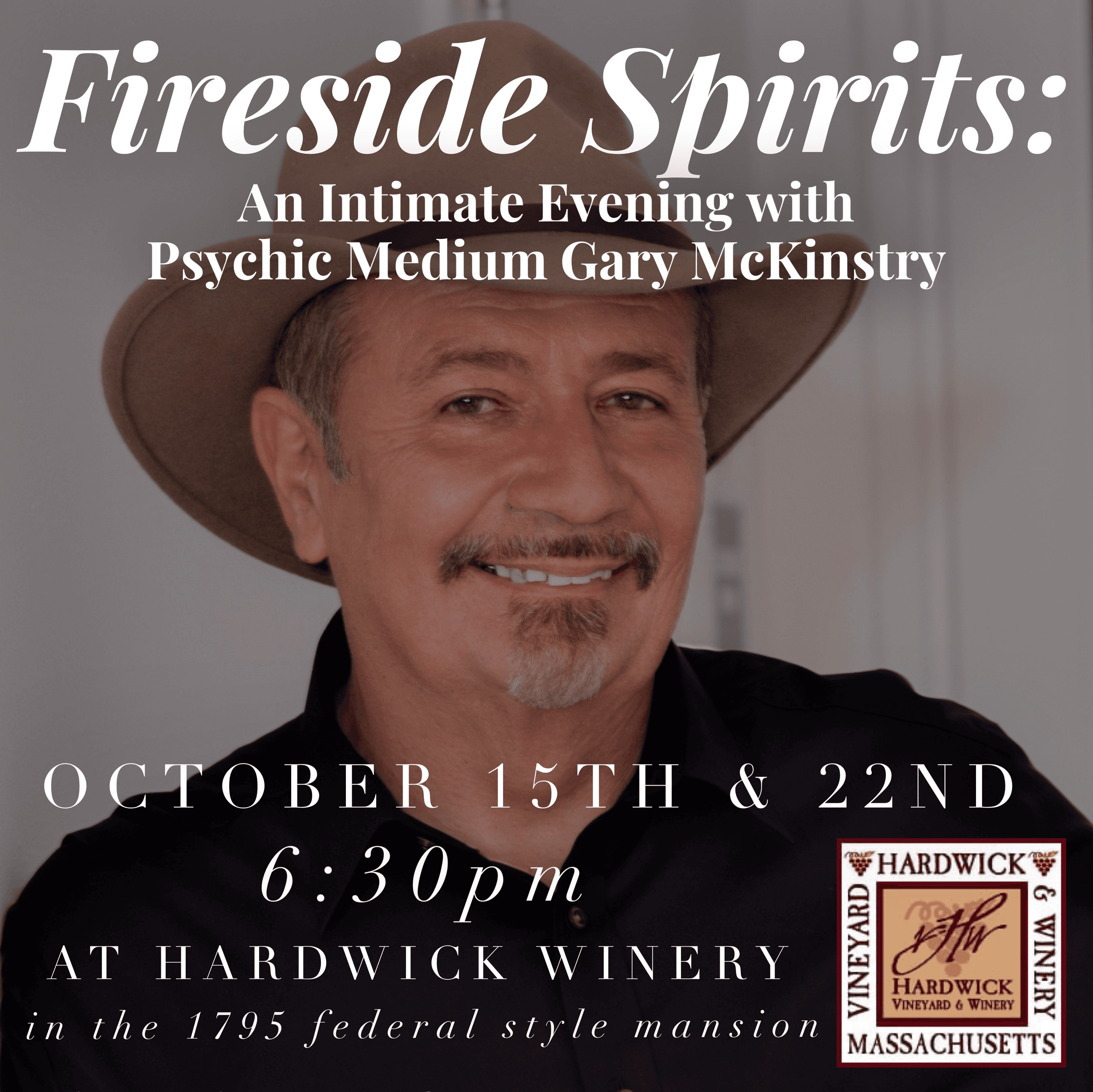Experience an Intimate Fireside Evening with Psychic Medium Gary McKinstry in Hardwick, Massachusetts