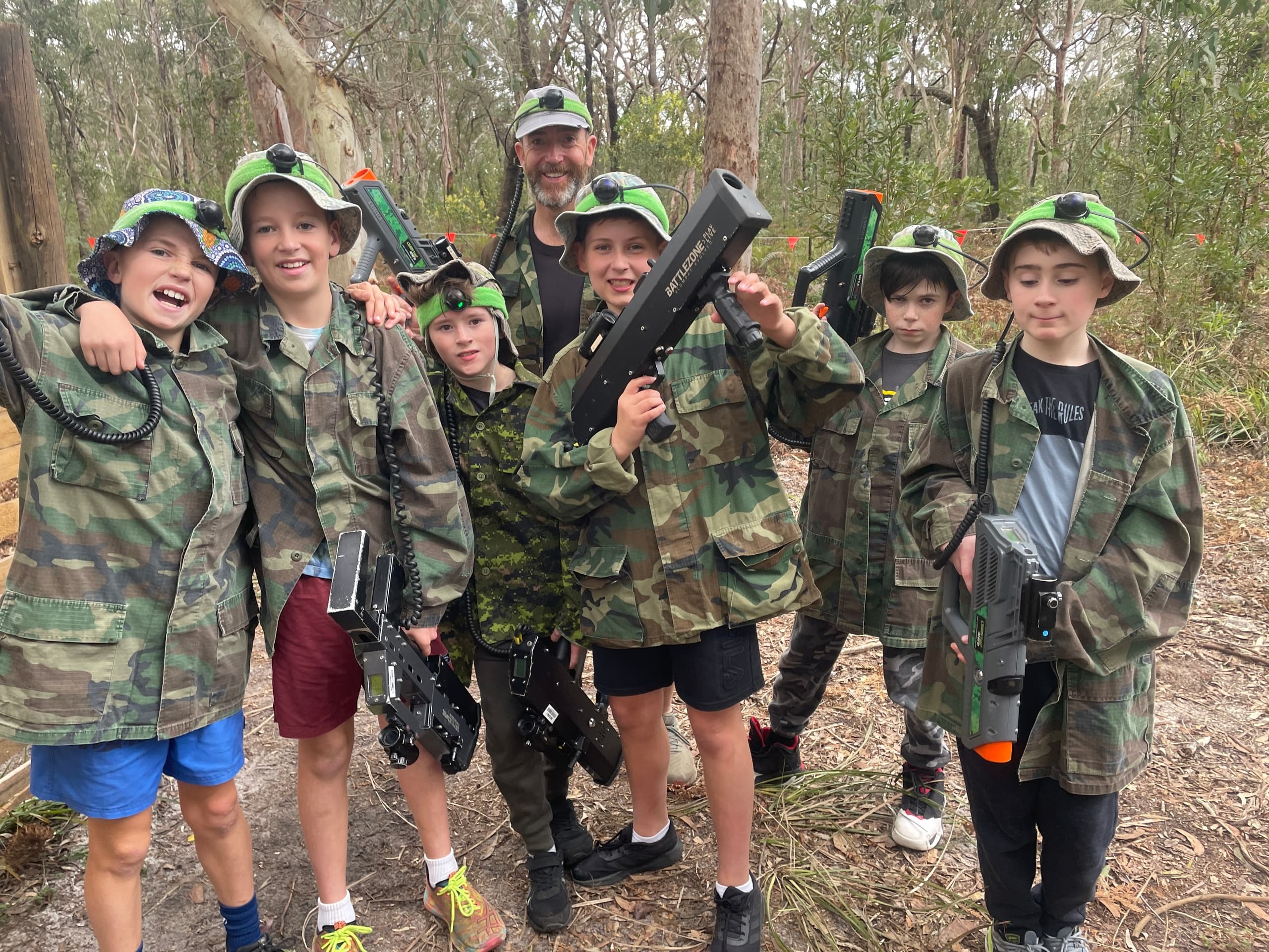 Outdoor Laser Tag Fun at Battlezone Playlive in Salt Ash