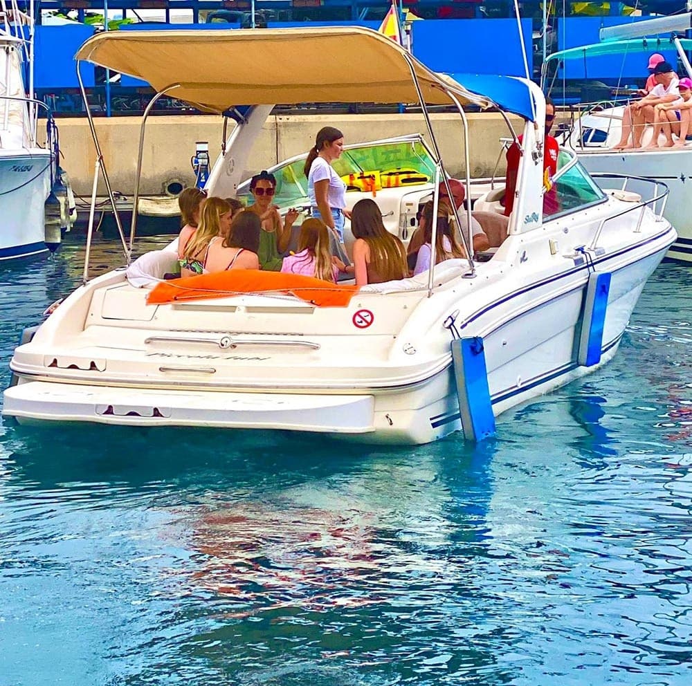 Private 3-Hour Charter with Nikis Boat from Puerto Colón — Dolphins, Snorkel & Tapas