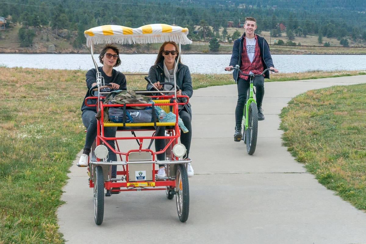 Explore Estes Park on a Pedal Cart Bicycle Adventure