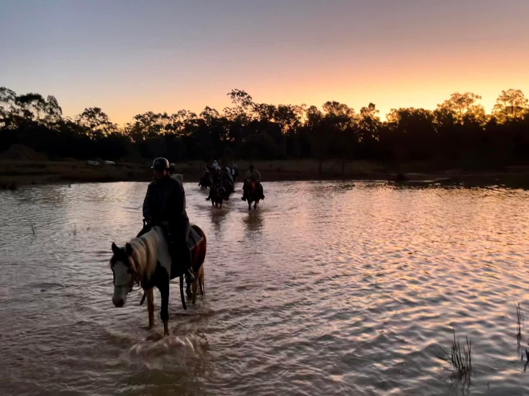 Discover the Sunset Pub Ride: Scenic Horse Trekking on Brisbane Valley Rail Trail