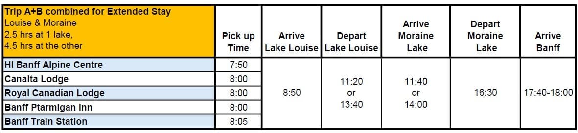 Banff Shuttle to Lake Louise & Moraine Lake: Day Trip with Resort Pickup photo 2