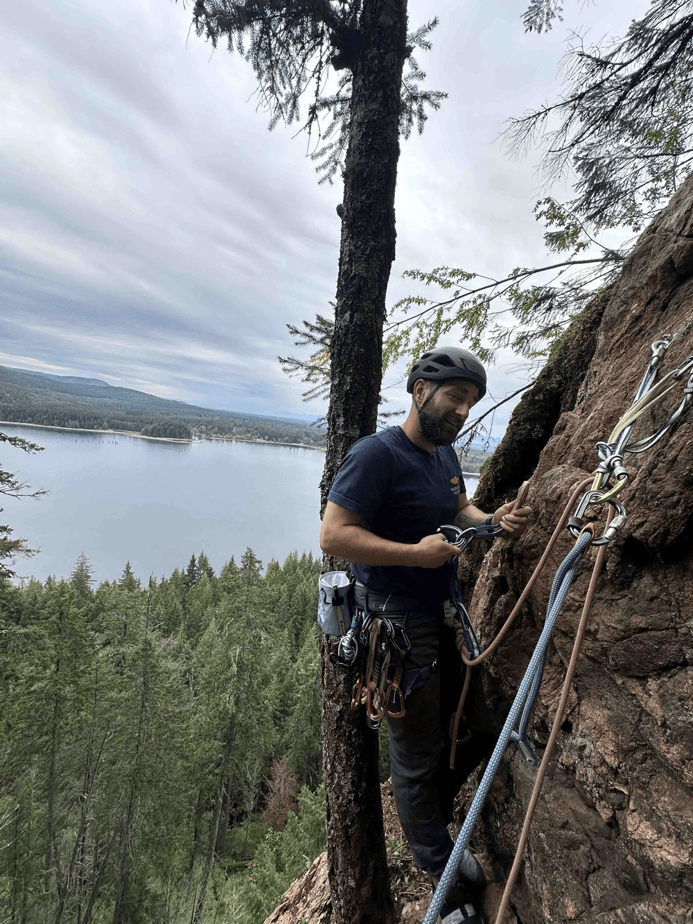 VIBE Rock Climbing Refresher Course in Jordan River BC