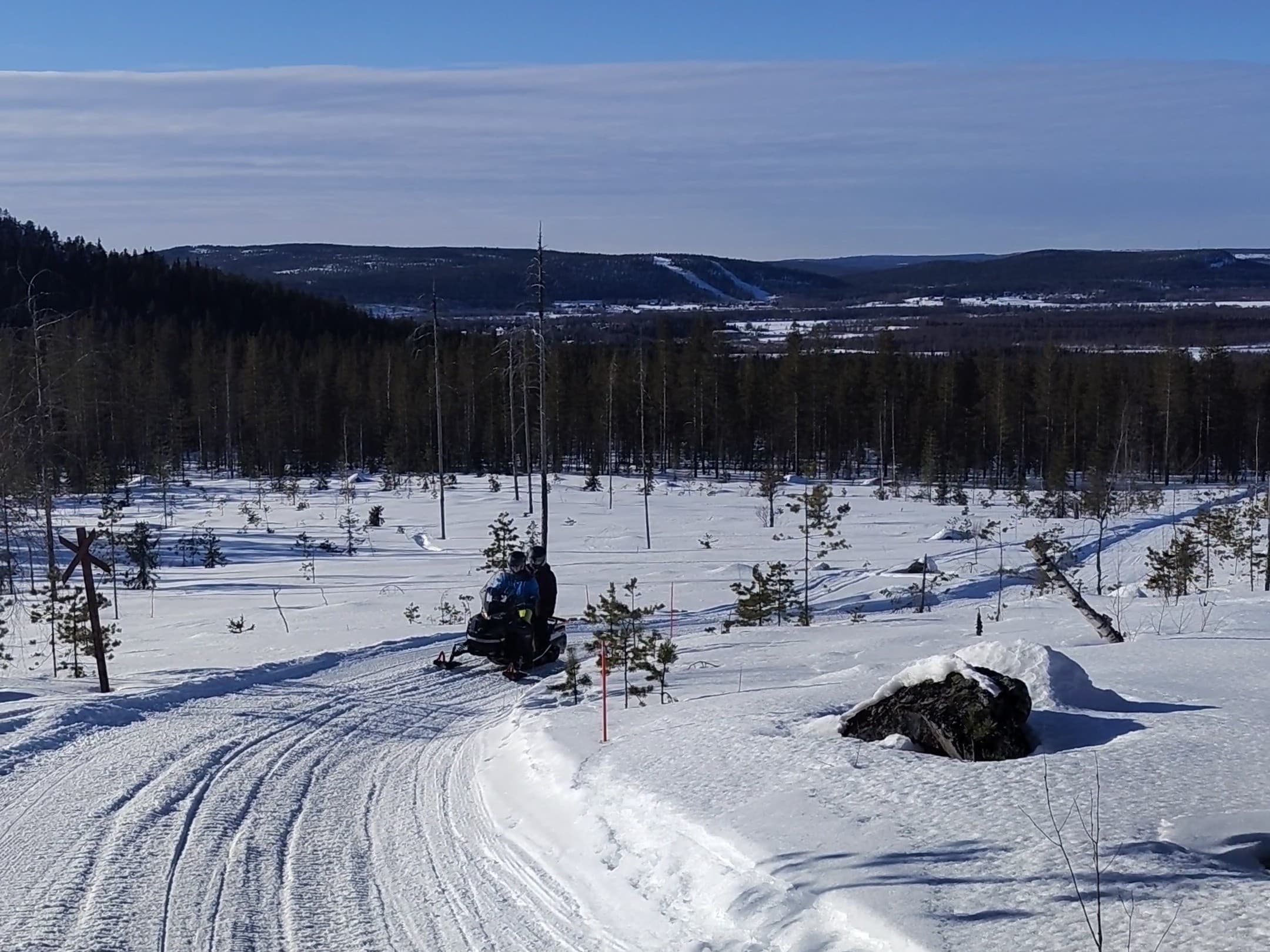 Explore Lapland’s Winter Wilderness: Private 2-Hour Snowmobile Adventure in Posio