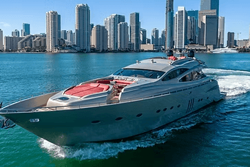 90ft Pershing Private Yacht Charter: Biscayne Bay Luxury Day Trip from Bay Harbor Islands
