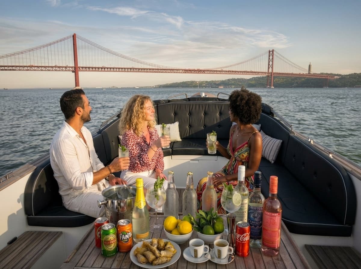 Lisbon Vinho Verde Boat Cruise: Pastel de Nata, Dolphins & Iconic River Sights photo 1