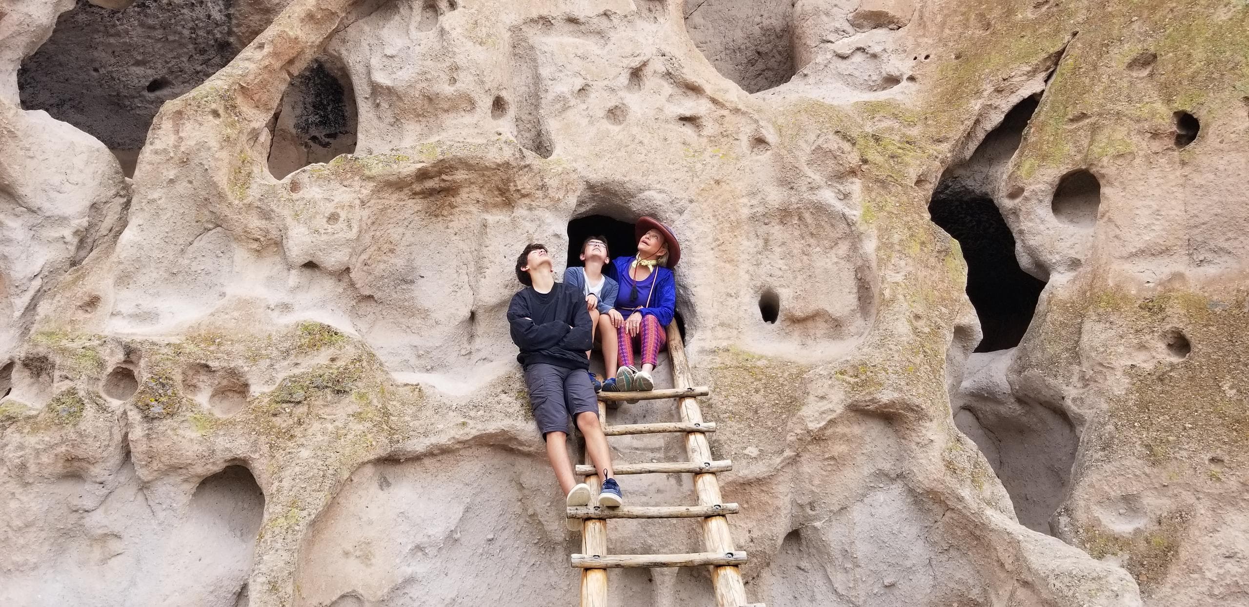 Hiking Tour at Bandelier National Monument, New Mexico