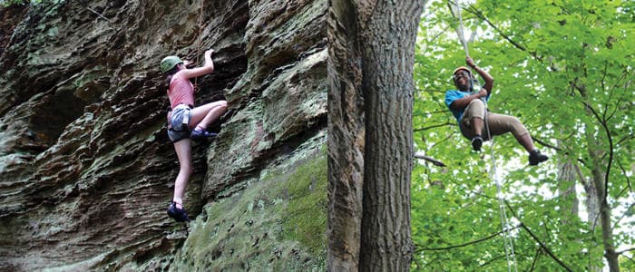 Climb & Rappel Combo Tour in Rockbridge, Ohio