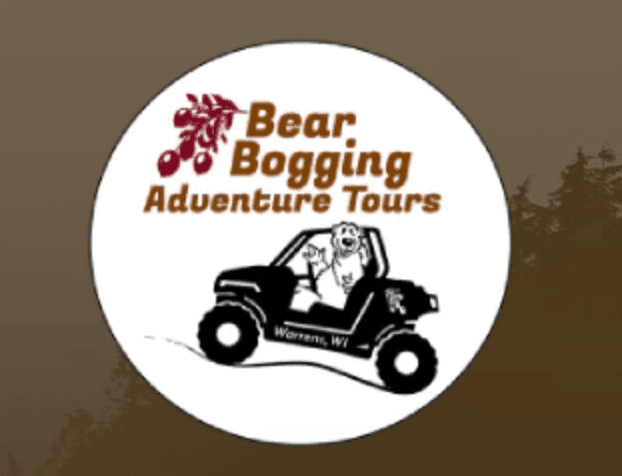 Bear Bogging Adventure Tours circular logo with UTV silhouette branding