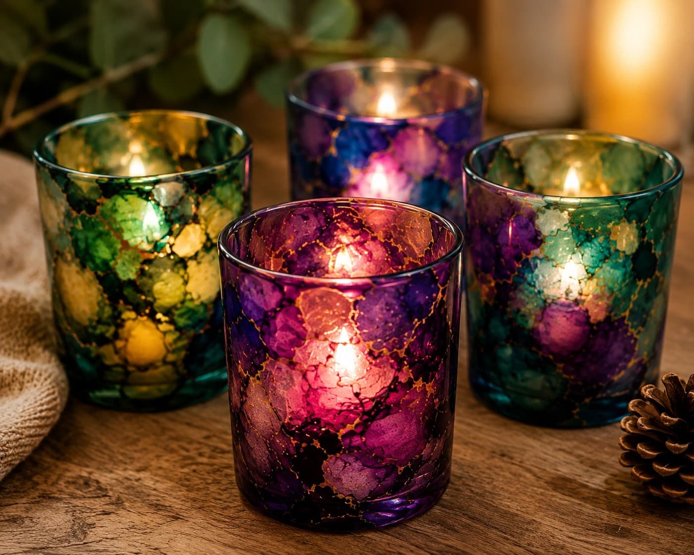 Life Light Glass Votive Workshop in Monroe, GA — Therapeutic Ink & Candlelight Art photo 1
