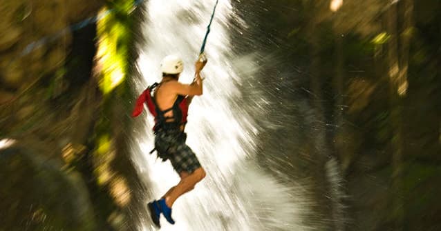 Waterfall Canyoning Adventure at Hacienda Guachipelin, Costa Rica
