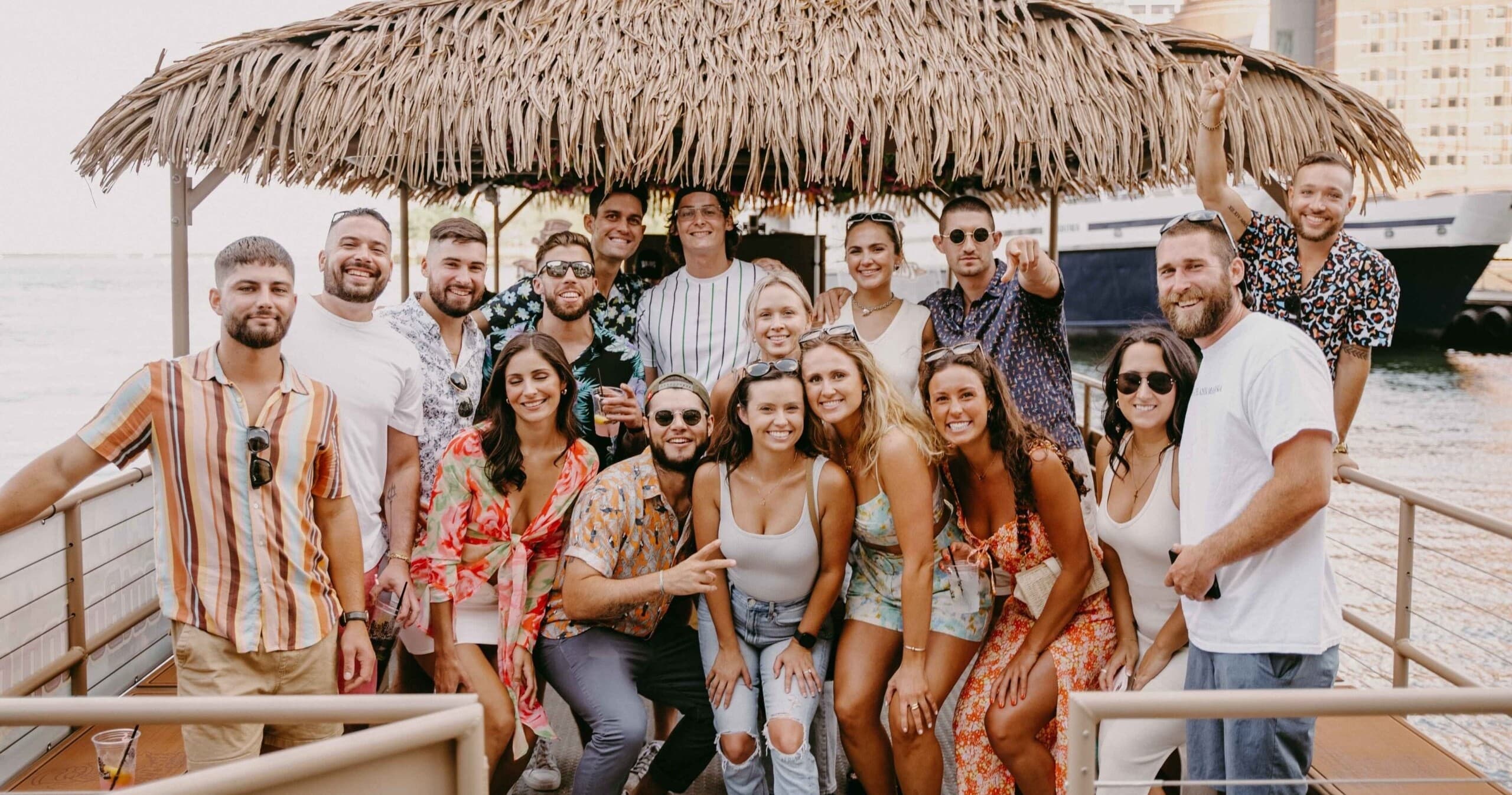 Private Tiki Boat Cruise in Boston Harbor — 90-Minute Party Charter